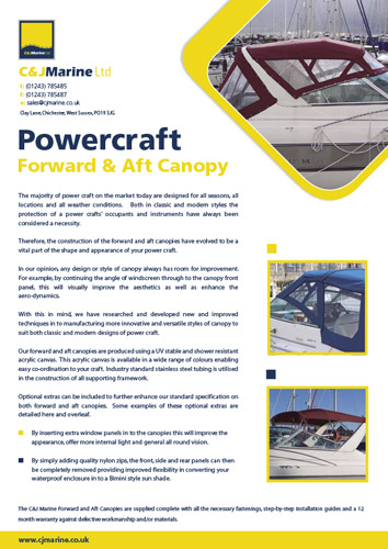 Forward Aft Canopy.indd